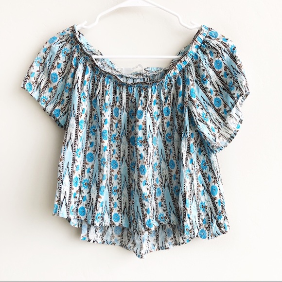Astr Tops - Astr Nordstrom Aztec Print Off The Shoulder Top